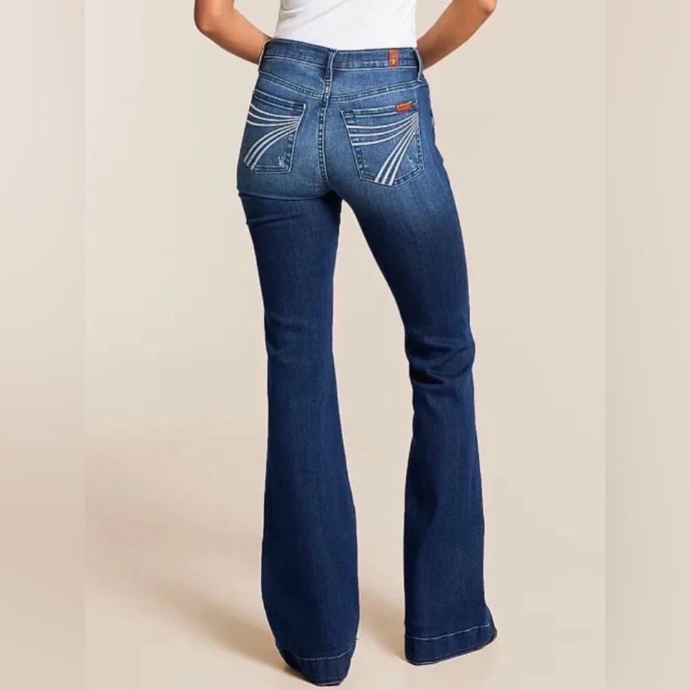 7 For All Mankind Dojo Trouser Jean Size 25x34